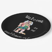 Grappige Halloween Scandinavische Ogre Troll Papieren Bordje (Gekanteld)