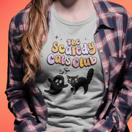 Grappige Halloween Scaredy Cats T-shirt