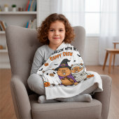 Grappige Halloween Schattigee Capybara "Cappy Crew Fleece Deken