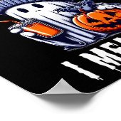 Grappige Halloween Schattigee Ghost Bruh Ik bedoel Poster (Hoek)