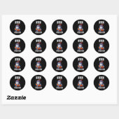 Grappige Halloween Schattigee Ghost Bruh Ik bedoel Ronde Sticker (Vel)