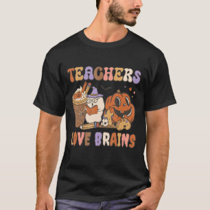 Grappige Halloween-school leraren houden van herse T-shirt