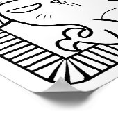 Grappige Halloween Seals Kleurplaat Poster (Hoek)