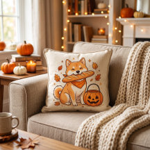Grappige Halloween Shiba Inu-hond Baguettebrood Ku