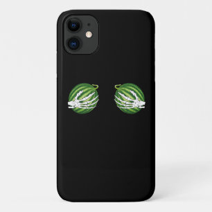 Grappige Halloween skelet handen met meloenen Case-Mate iPhone Case
