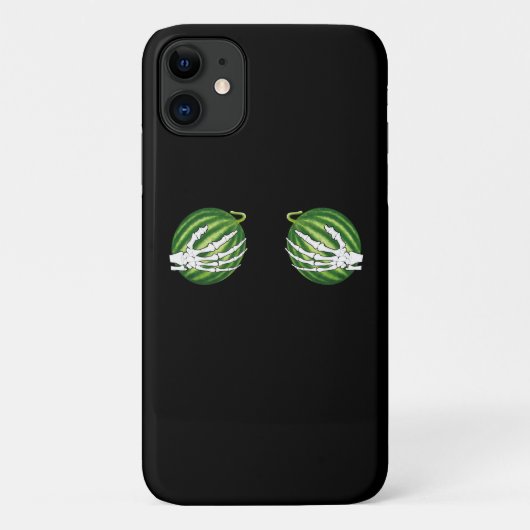 Grappige Halloween skelet handen met meloenen Case-Mate iPhone Case (Achterkant)