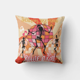 Grappige Halloween Skeletons Wil Gewoon Rattle & R Kussen