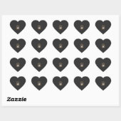 Grappige Halloween-snoepjes Spookhuisontwerp_ Hart Sticker (Vel)