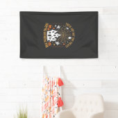 Grappige Halloween-snoepjes Spookhuisontwerp_ Spandoek (Insitu)