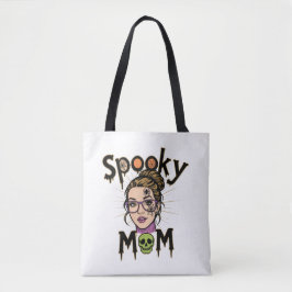 Grappige Halloween Spelende Moeder Heks Moeder Tote Bag