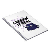 Grappige Halloween-spinnen grap Notitieboek (Rechterzijde)