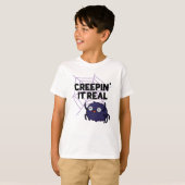 Grappige Halloween-spinnen grap T-shirt (Voorkant volledig)
