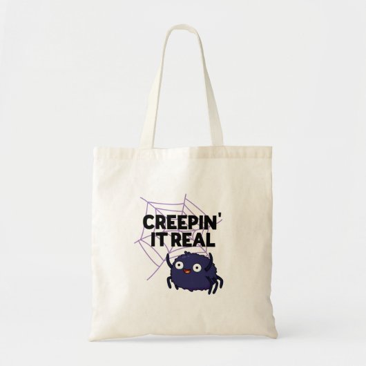 Grappige Halloween-spinnen grap Tote Bag (Voorkant)