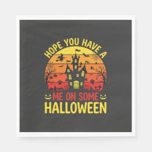 Grappige Halloween Spoken Huis Me Op Sommige Ontwe Servet