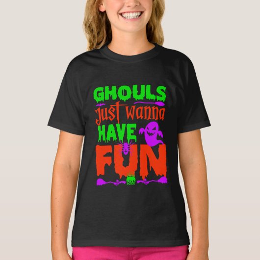 Grappige Halloween-spoken willen gewoon lol hebben T-shirt (Voorkant)