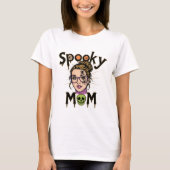 Grappige Halloween Spokerige Moeder Heks Moeder T-shirt (Voorkant)