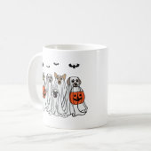 Grappige Halloween Spooky Dogs - СLeuke Spookhonde Koffiemok (Voorkant links)