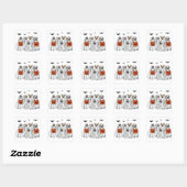 Grappige Halloween Spooky Dogs - СLeuke Spookhonde Vierkante Sticker (Vel)