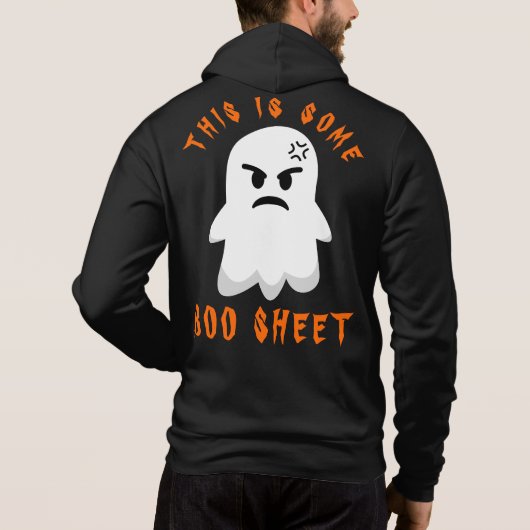 Grappige Halloween Spooky Ghost Dit is Boo Sheet Hoodie (Achterkant)