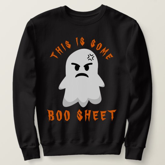 Grappige Halloween Spooky Ghost Dit is Boo Sheet Trui (Design voorkant)