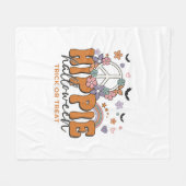 Grappige Halloween spreuk Hippie Halloween Fleece Deken (Voorkant (Horizontaal))