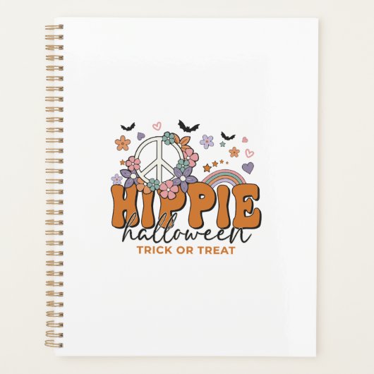Grappige Halloween spreuk Hippie Halloween Planner (Voorkant)