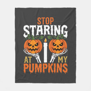 Grappige Halloween Stop met het Apen naar Mijn Pom Fleece Deken