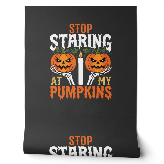 Grappige Halloween Stop met staren naar Mijn Pompo Behang (Afrollen)