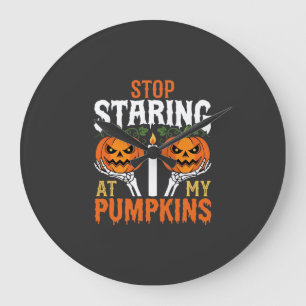 Grappige Halloween Stop met staren naar mijn pompo Grote Klok