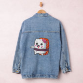 Grappige Halloween Sushi Monster Zombie Denim Jacket (Hangar)