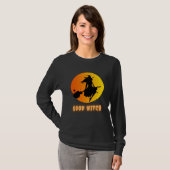 Grappige Halloween T-shirt met de Goede Heks (Voorkant volledig)