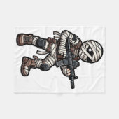 Grappige Halloween Tactical Mummy Army Mannen Vete Fleece Deken (Voorkant (Horizontaal))