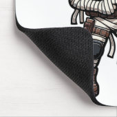 Grappige Halloween Tactical Mummy Army Mannen Vete Muismat (Hoek)