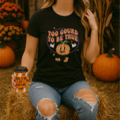 Grappige Halloween te pompoen om echte pompoen woo T-shirt