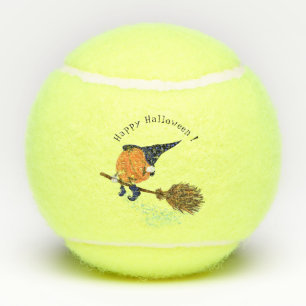 Grappige Halloween Tennis Balls Heks Pompoen Vlieg Tennisballen