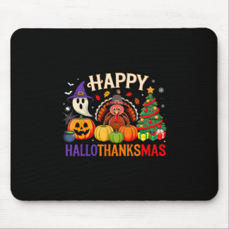 Grappige Halloween Thanksgiving Kerstmis Gelukkig  Muismat