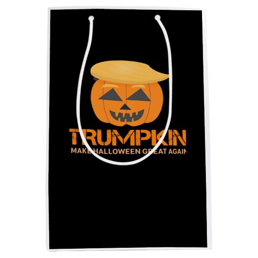 Grappige Halloween Trumpkin - Maak Halloween Great Medium Cadeauzakje (Voorkant)