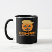 Grappige Halloween Trumpkin - Maak Halloween Great Mok (Links)