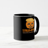 Grappige Halloween Trumpkin - Maak Halloween Great Mok (Voorkant rechts)