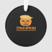 Grappige Halloween Trumpkin - Maak Halloween Great Ornament (voorkant)