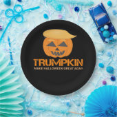 Grappige Halloween Trumpkin - Maak Halloween Great Papieren Bordje (Feest)