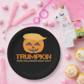 Grappige Halloween Trumpkin - Maak Halloween Great Papieren Bordje (Feest)