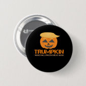 Grappige Halloween Trumpkin - Maak Halloween Great Ronde Button 5,7 Cm (Voorkant /achterkant)
