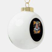 Grappige Halloween Trumpkin maken Halloween Great  Keramische Bal Ornament (Links)