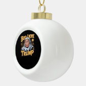 Grappige Halloween Trumpkin maken Halloween Great  Keramische Bal Ornament (Rechts)