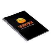 Grappige Halloween Trumpkin Notitieboek (Rechterzijde)