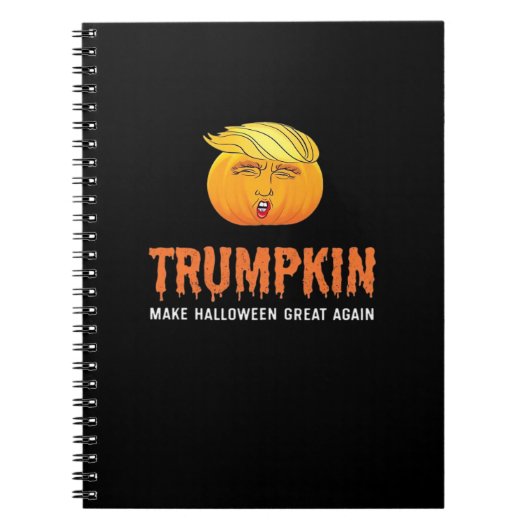 Grappige Halloween Trumpkin Notitieboek (Voorkant)
