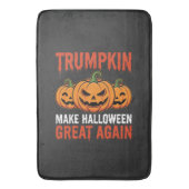 Grappige Halloween Trumpkin Pompoen Parodie Badmat (Voorkant Verticaal)