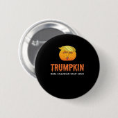 Grappige Halloween Trumpkin Ronde Button 5,7 Cm (Voorkant /achterkant)