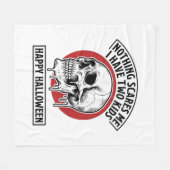 Grappige Halloween Twee Kinderen Schedel Shirt Ont Fleece Deken (Voorkant (Horizontaal))